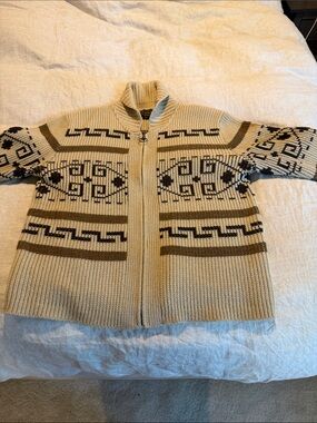 Pendleton Big Lebowski Men's Zip-Front Knit Sweater XL